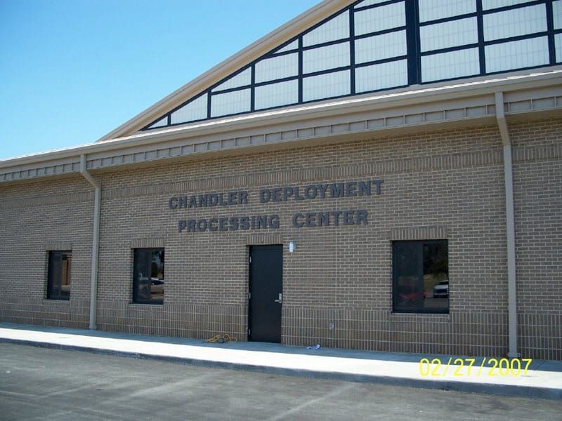 Chandler Deployment Processing Center brick exterior