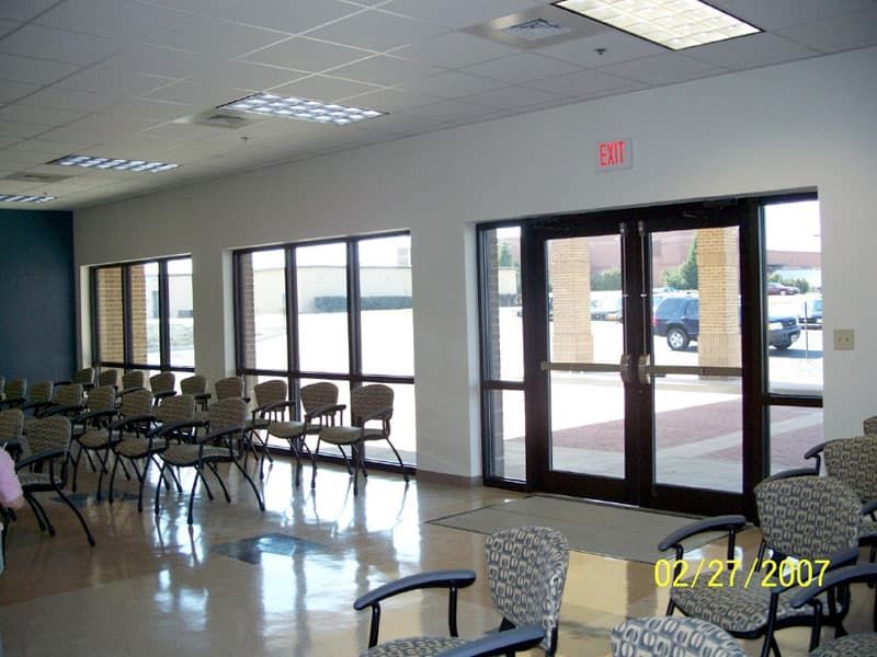 interior entryway with many chairs