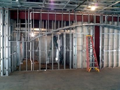 interior wall under construction