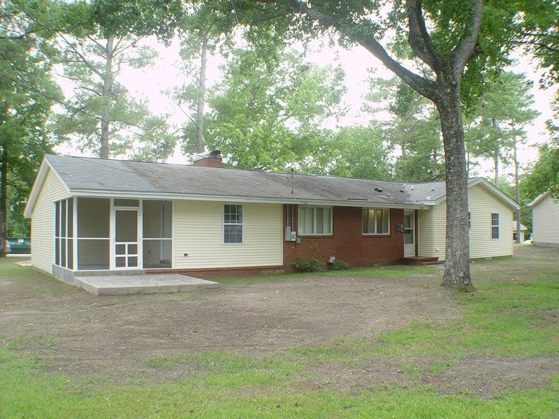 red and white house patio door