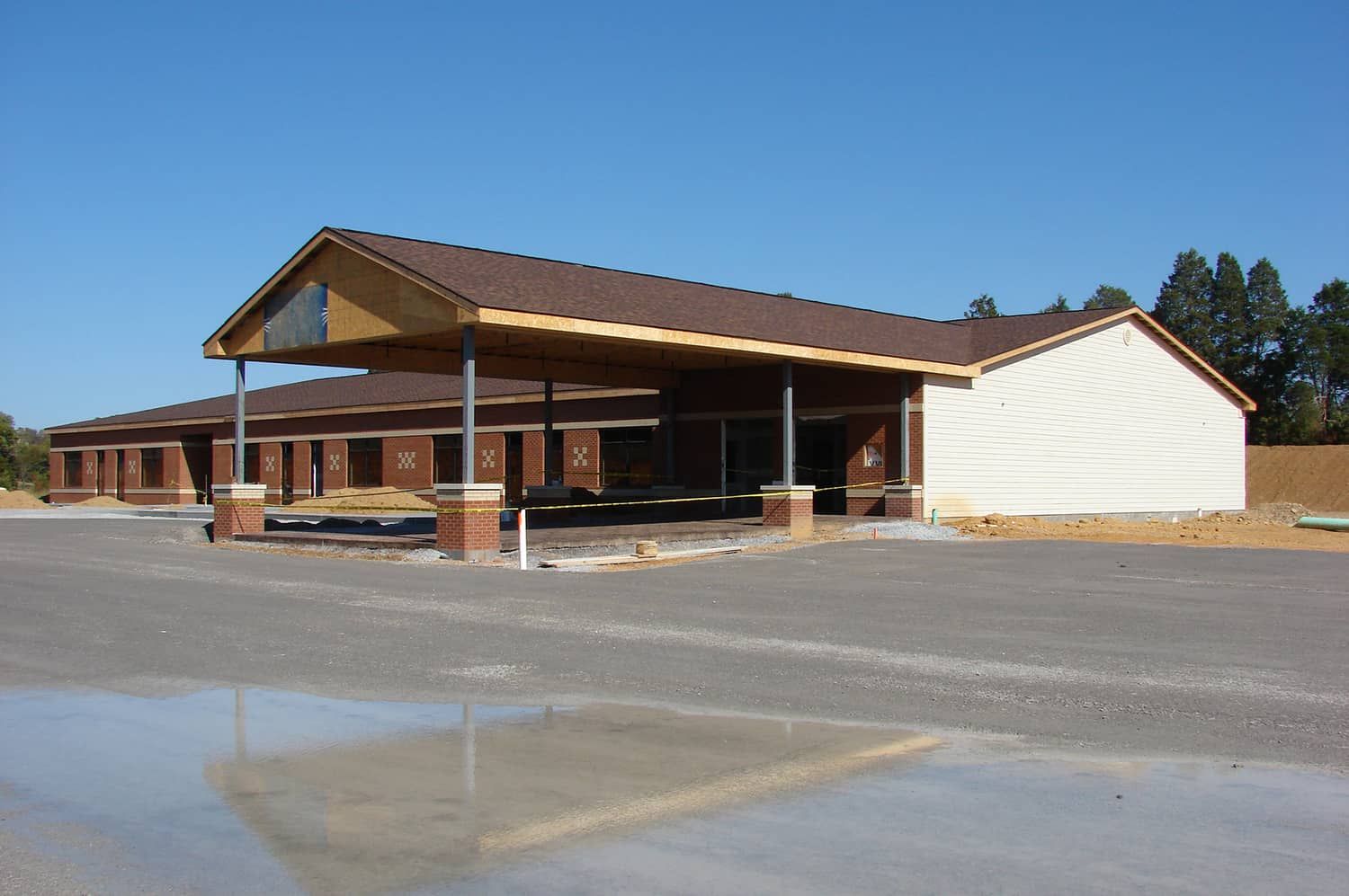 Cornerstone Christian Academy exterior while under construction