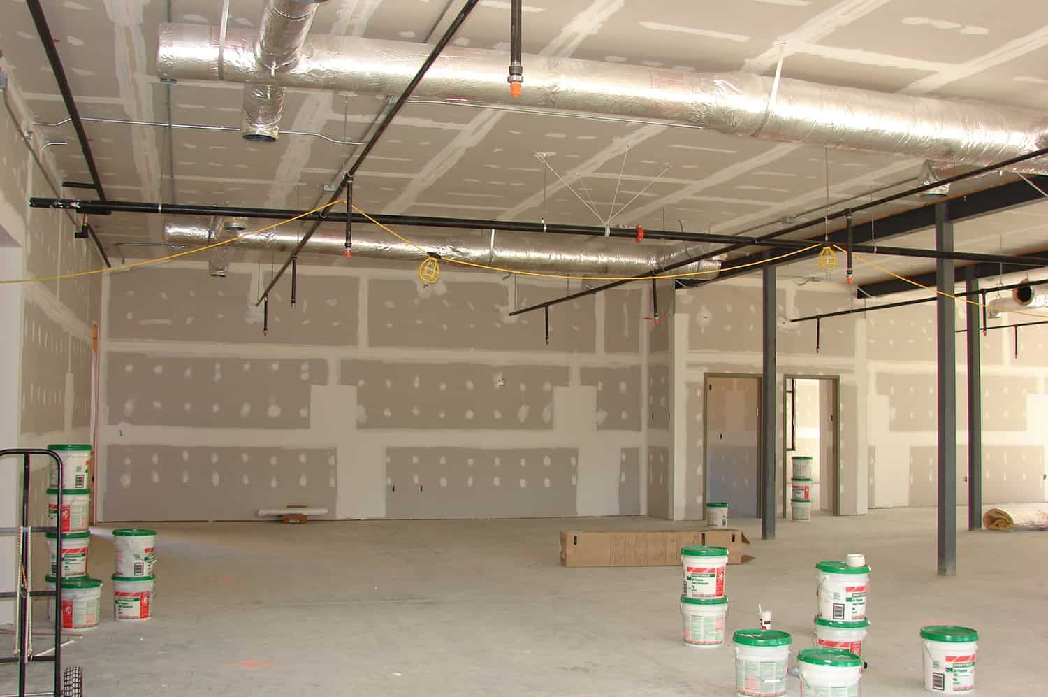 building interior under construction
