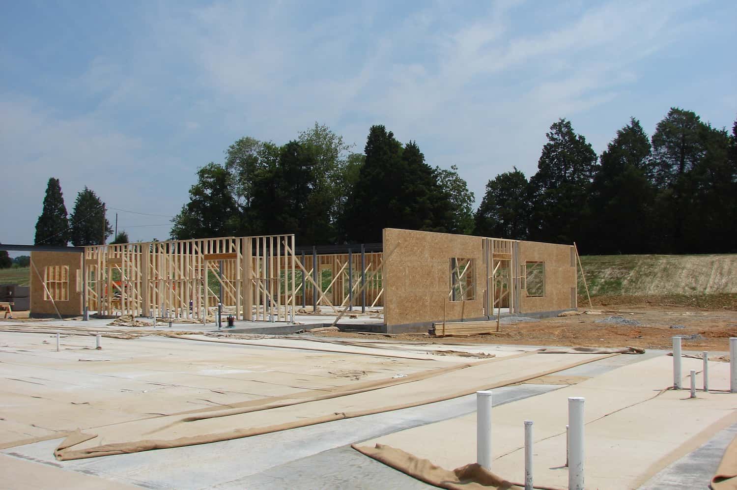 building frame under construction