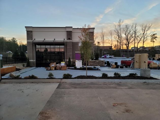 carolina car wash at sunset