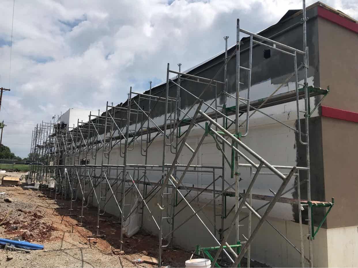 exterior scaffolding